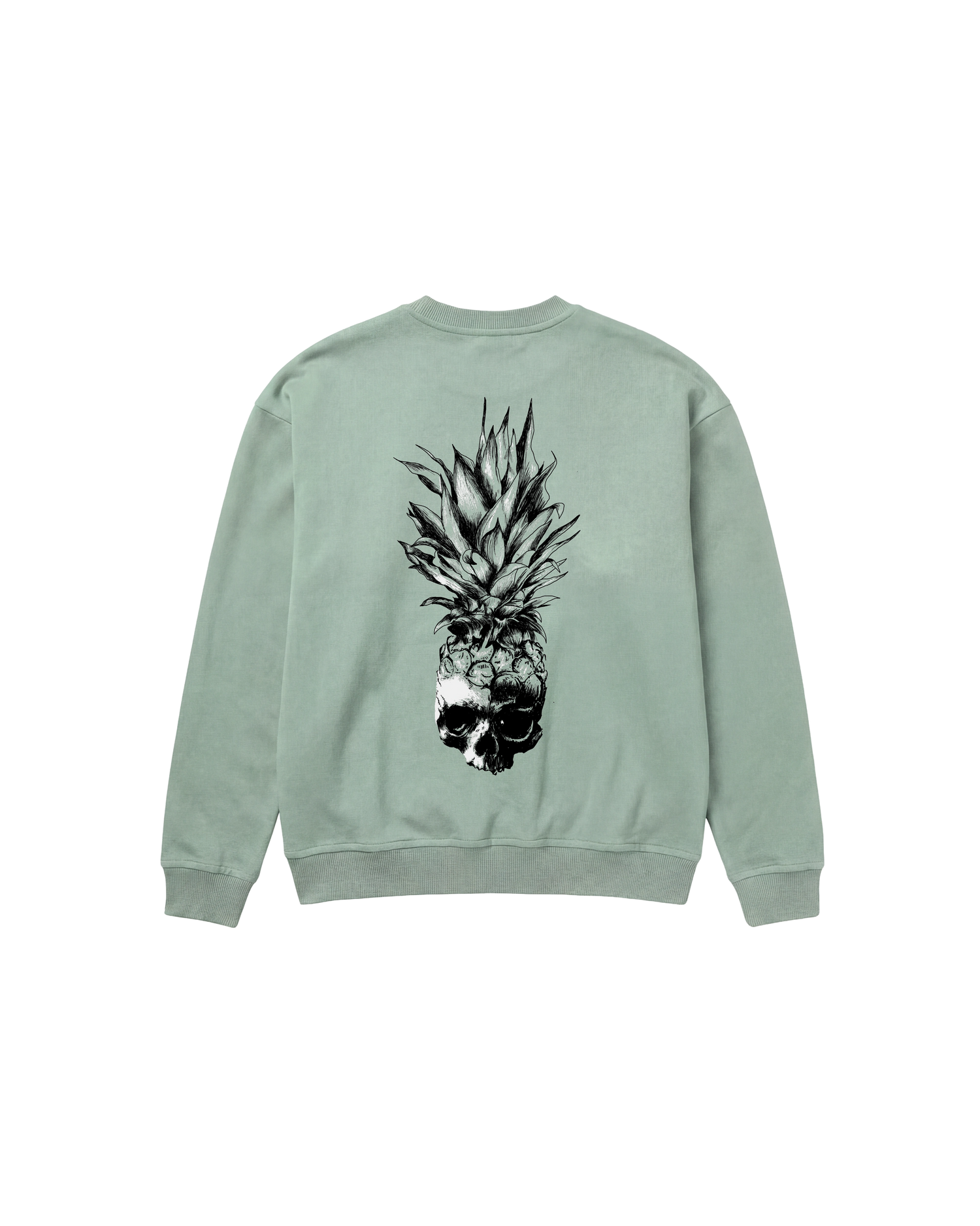 Calavera Piña Sweatshirt 410 Verde Menta Cubica