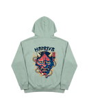 China Hannya Hoodie 410 Verde Menta Cubica