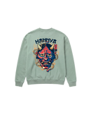 China Hannya Sweatshirt 410 Verde Menta Cubica