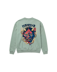 China Hannya Sweatshirt 410 Verde Menta Cubica
