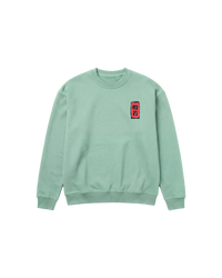 China Hannya Sweatshirt 410 Verde Menta Cubica
