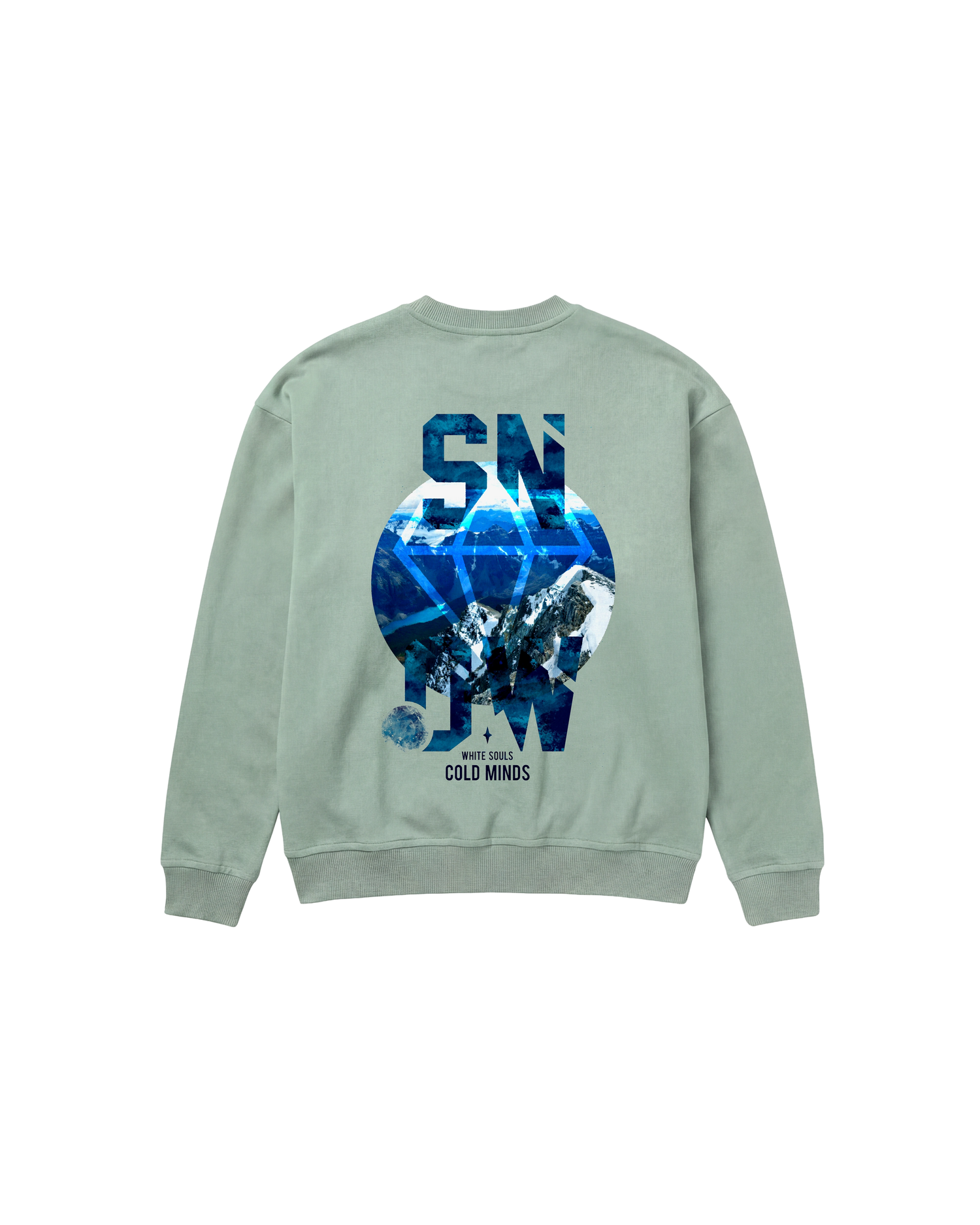 Cold Minds Sweatshirt 410 Verde Menta Cubica