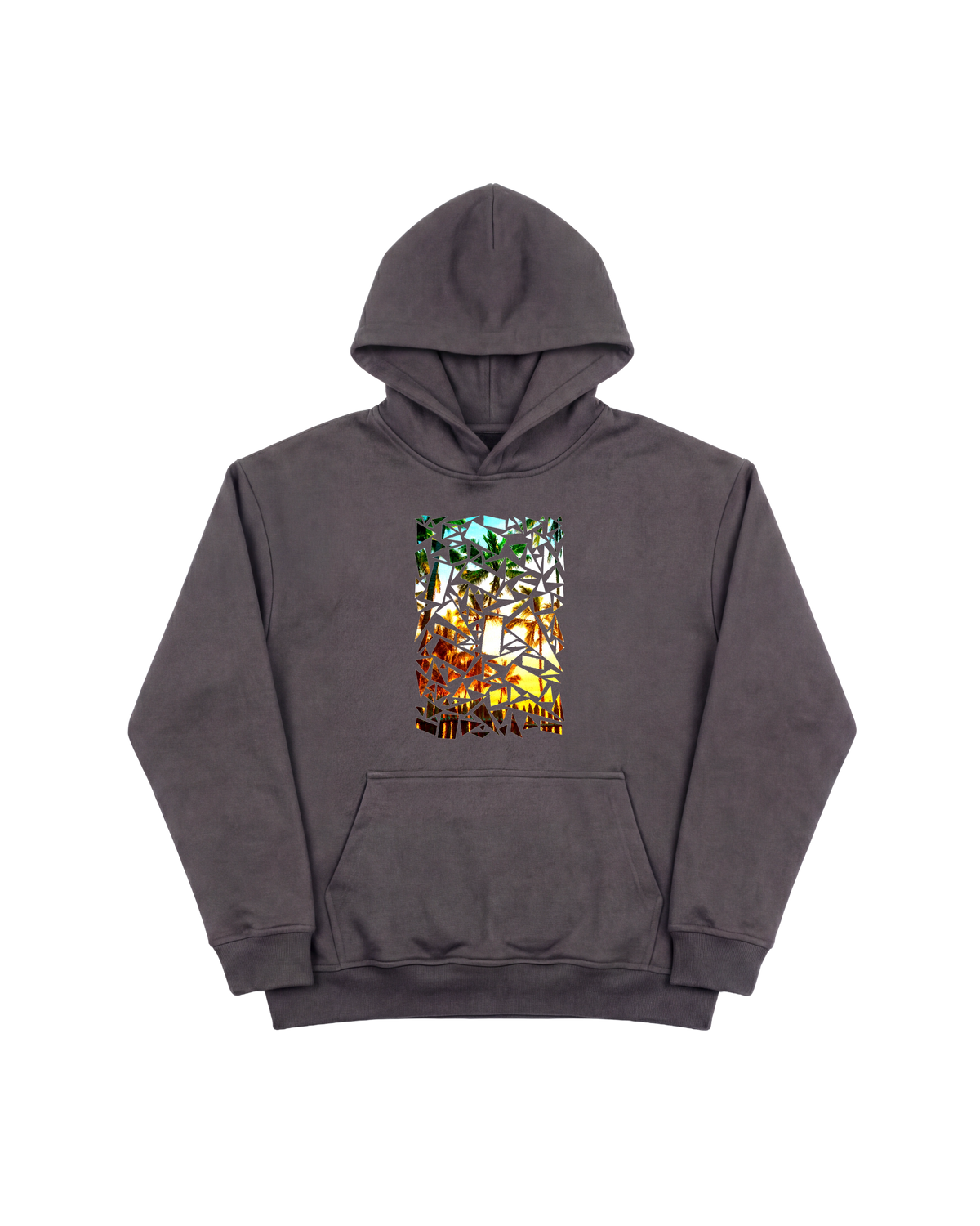 Crystal Beach Hoodie 410 Gris Oscuro Cubica