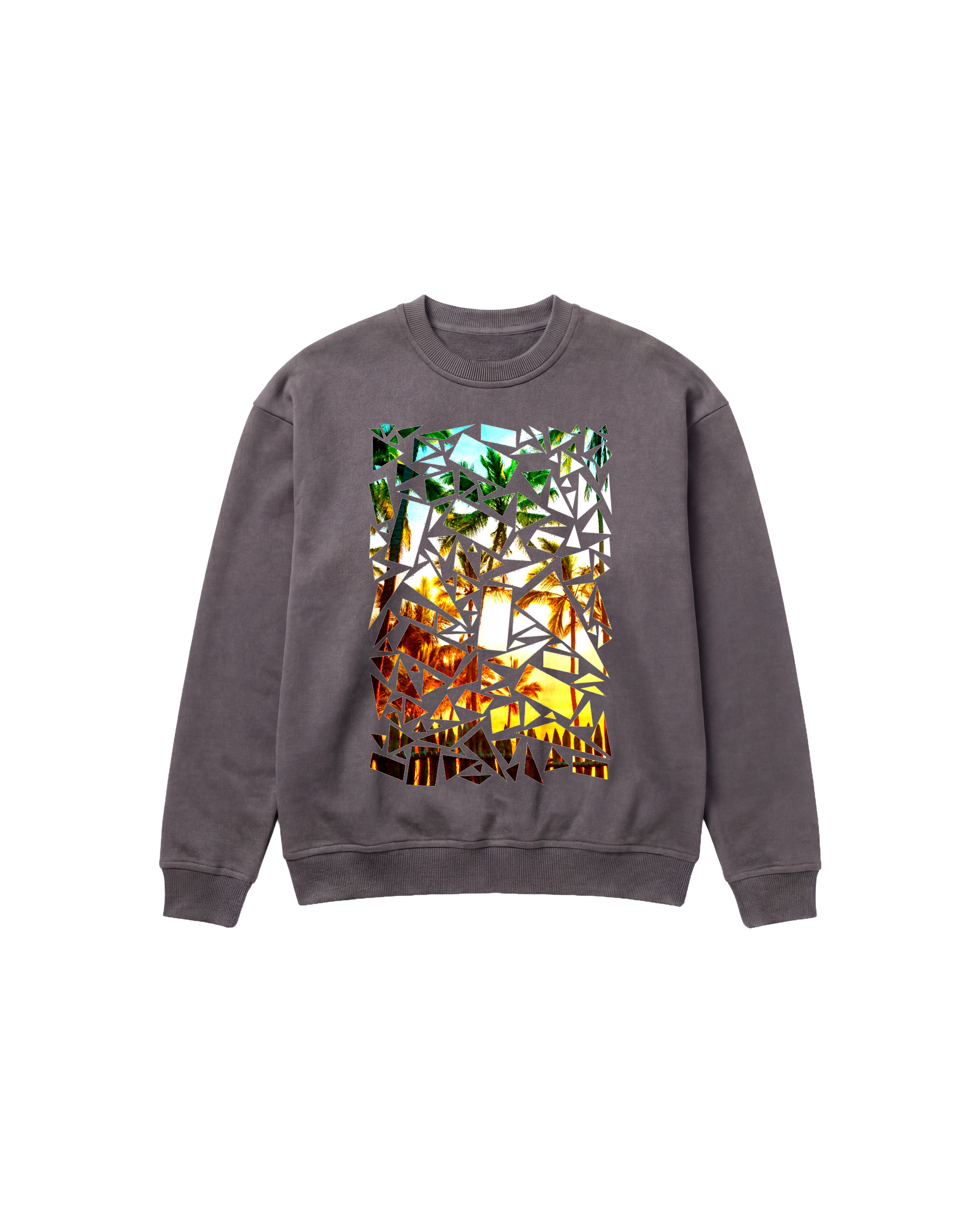 Crystal Beach Sweatshirt 410 Gris Oscuro Cubica