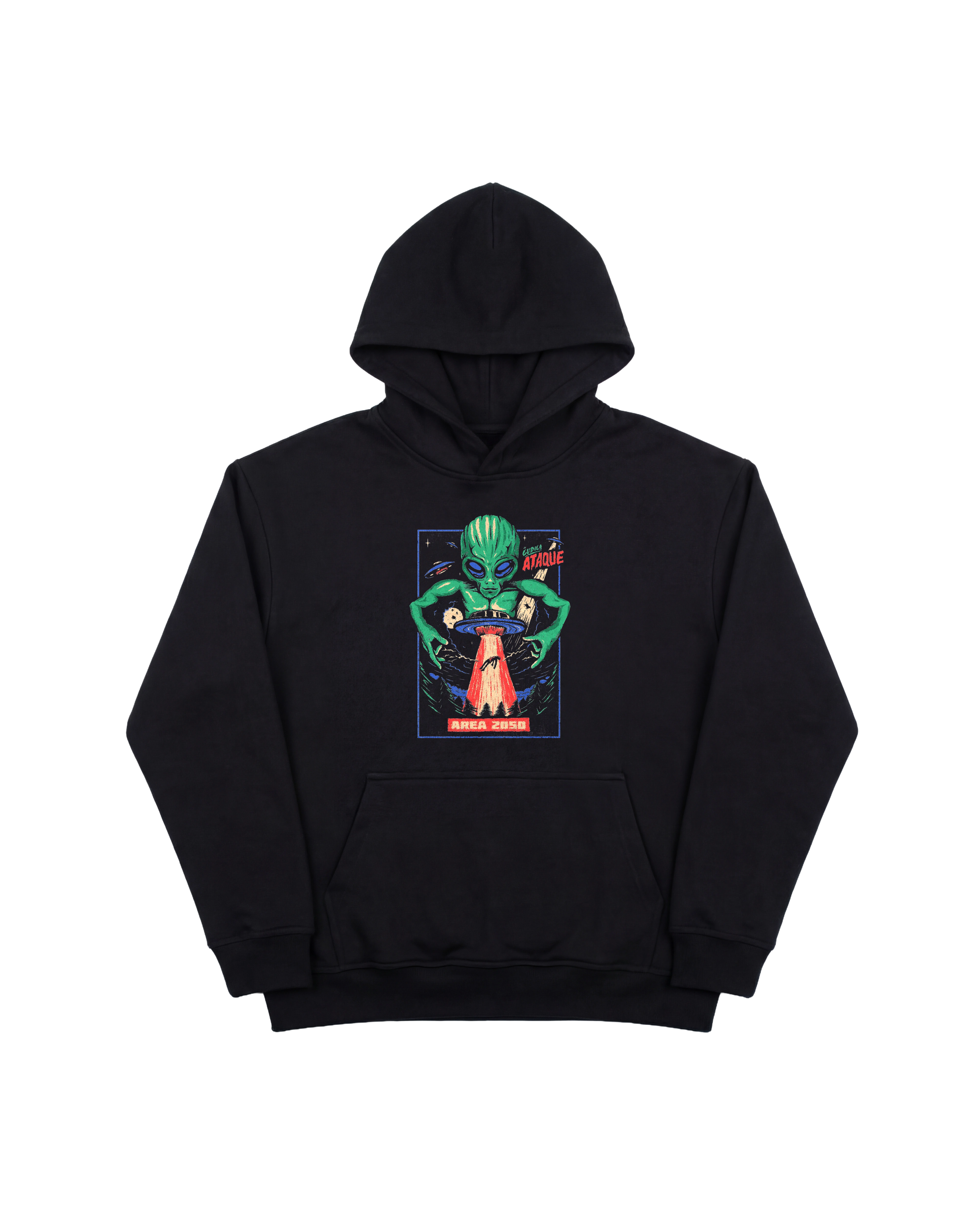 Cubica Ataque Hoodie 410 Negro Cubica