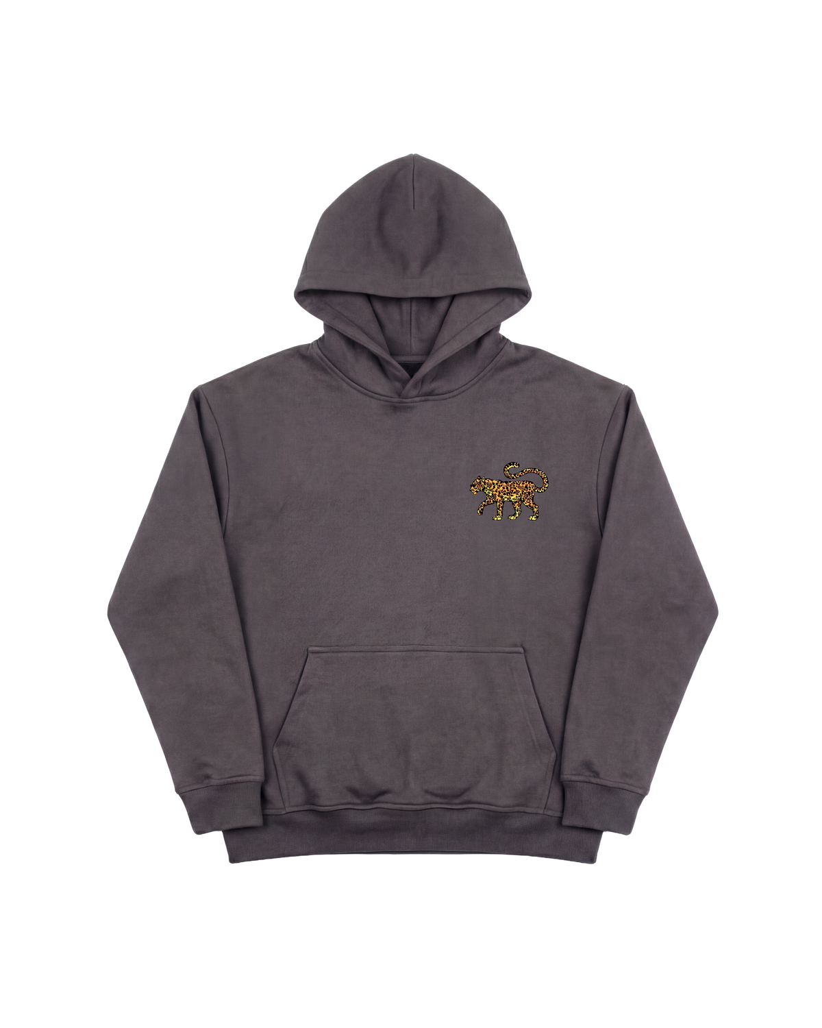 Cubica Leopardo Hoodie 410 Gris Oscuro Cubica