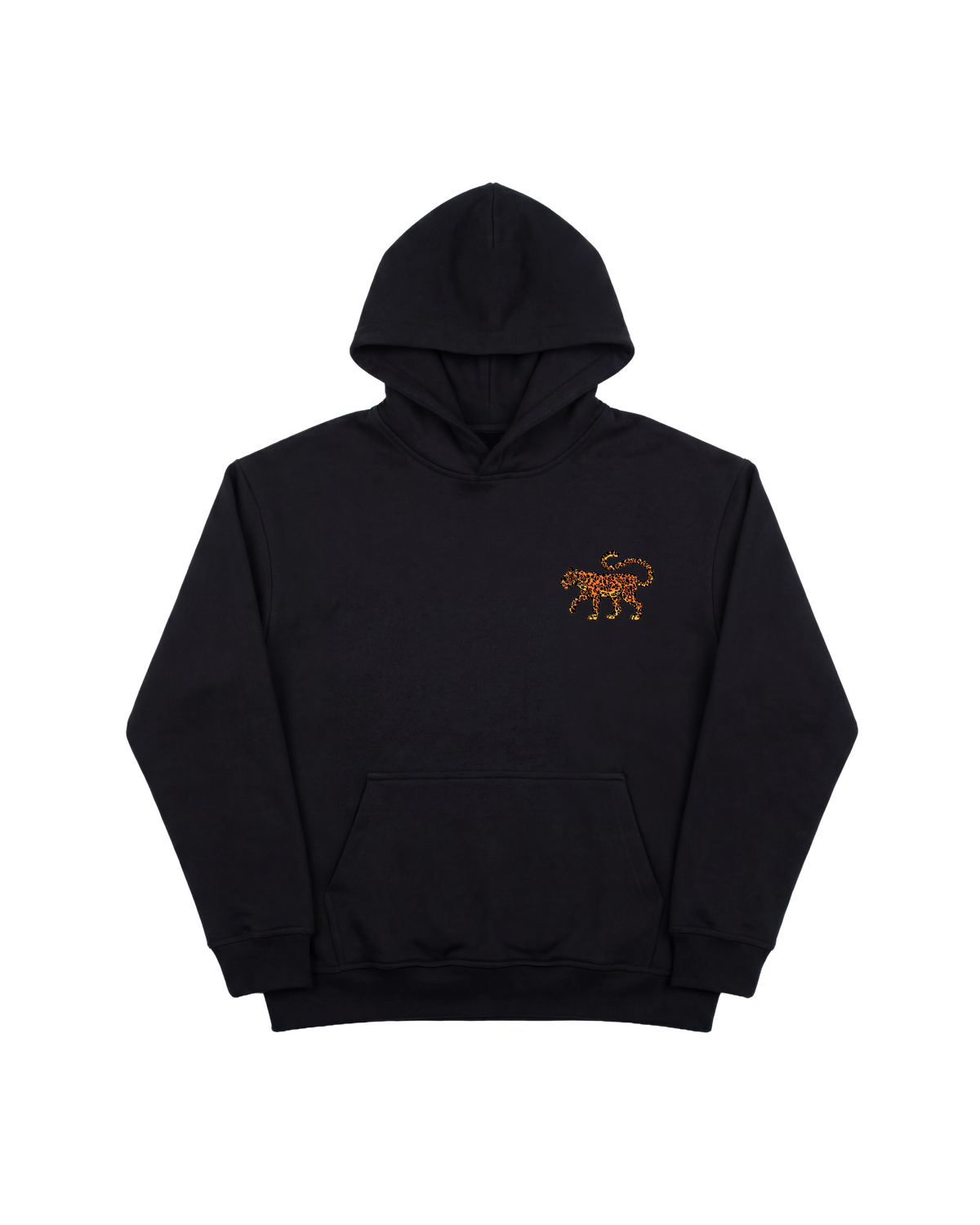 Cubica Leopardo Hoodie 410 Negro Cubica