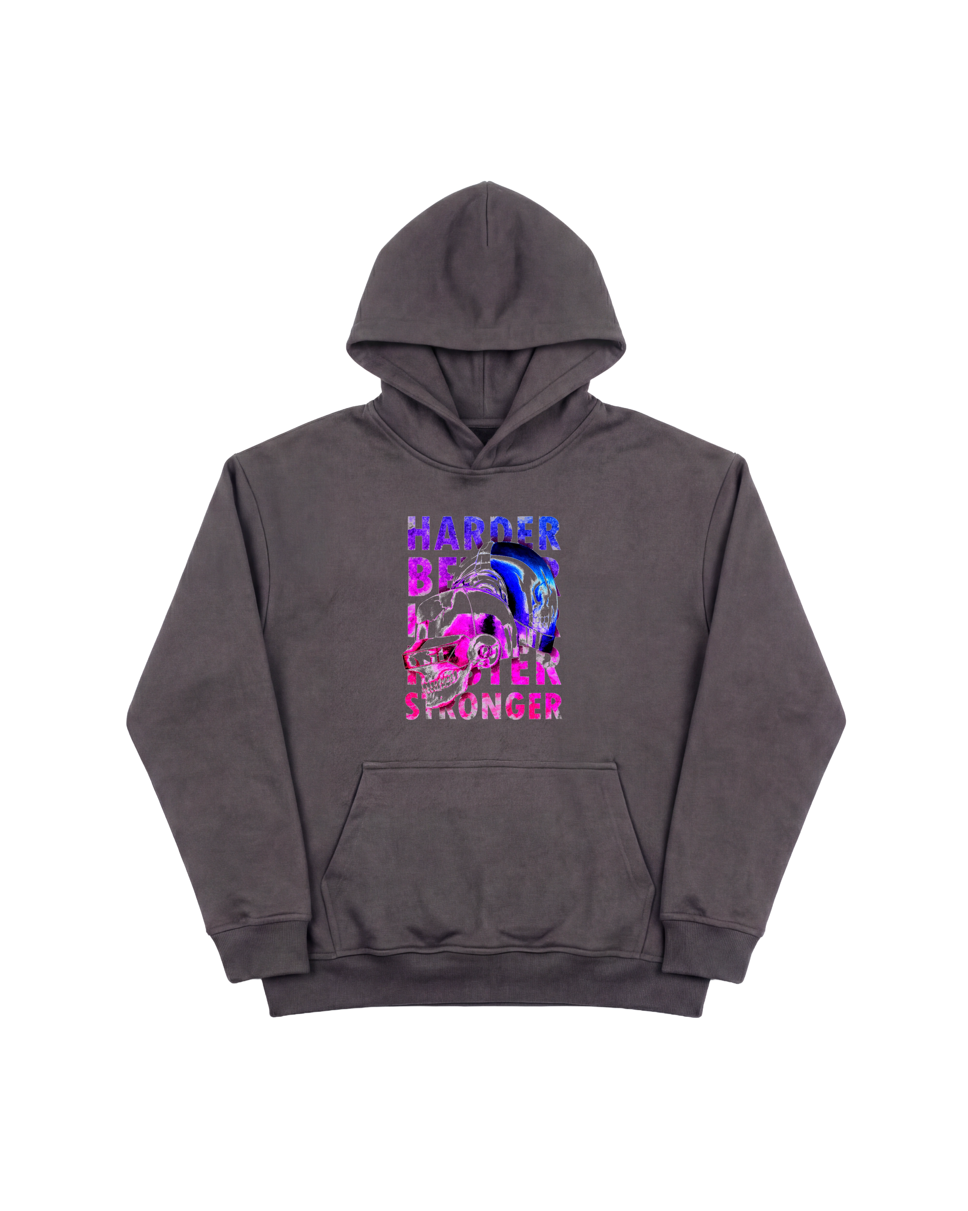 Daft Craneos Hoodie 410 Gris Oscuro Cubica
