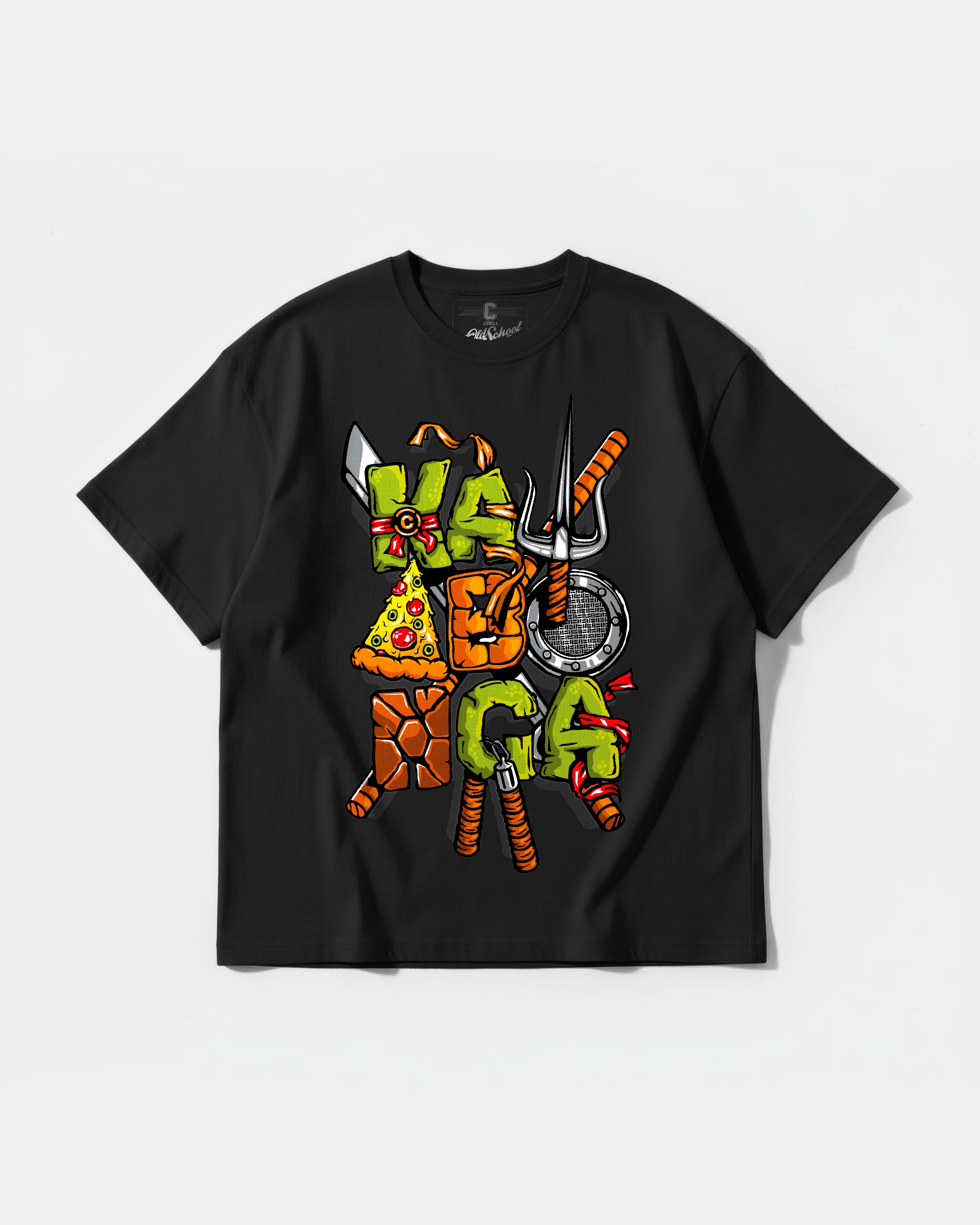 Kawabonga Big Front Oversize Basic T-shirt