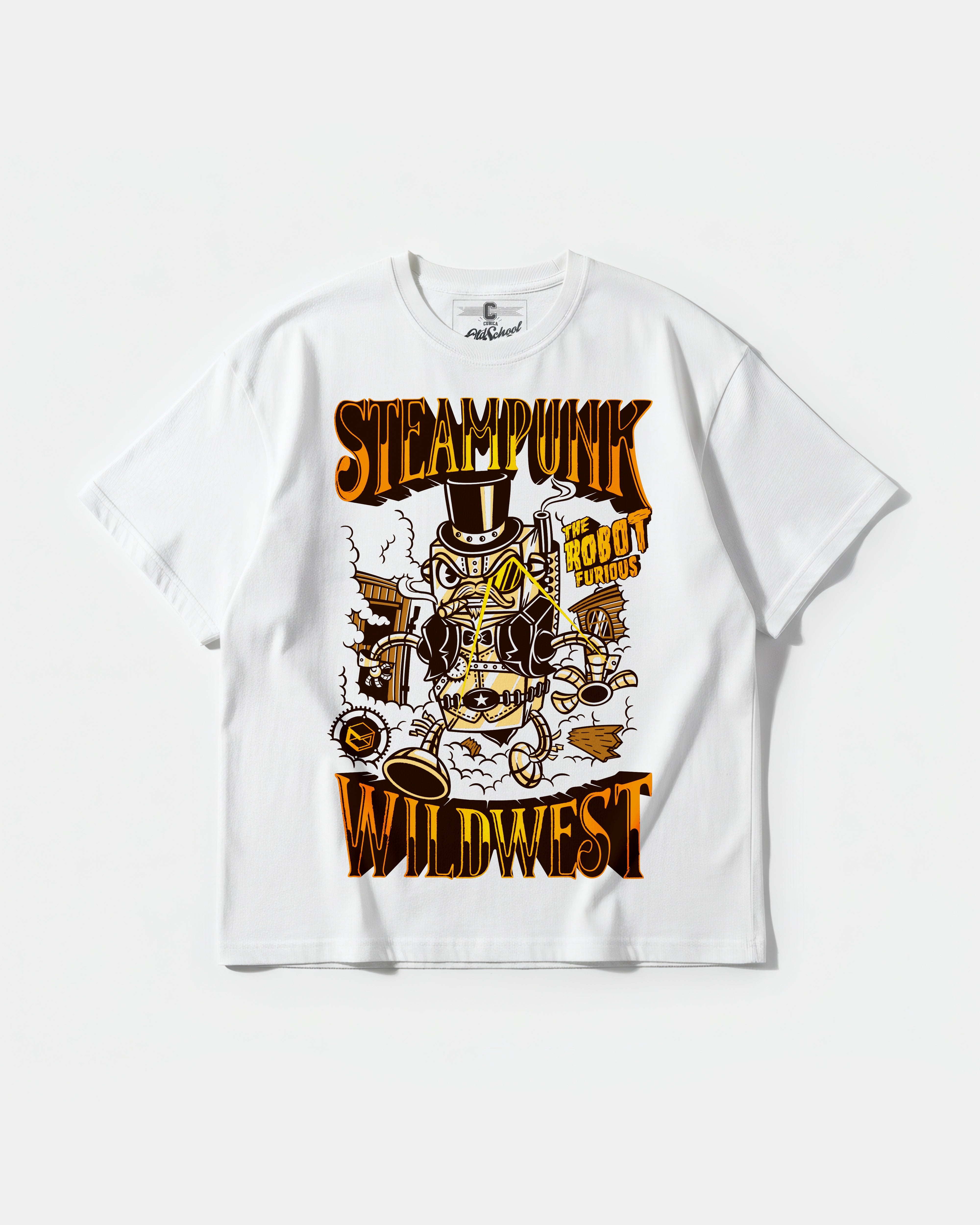 Steampunk Wildest Big Front Oversize Basic T-shirt