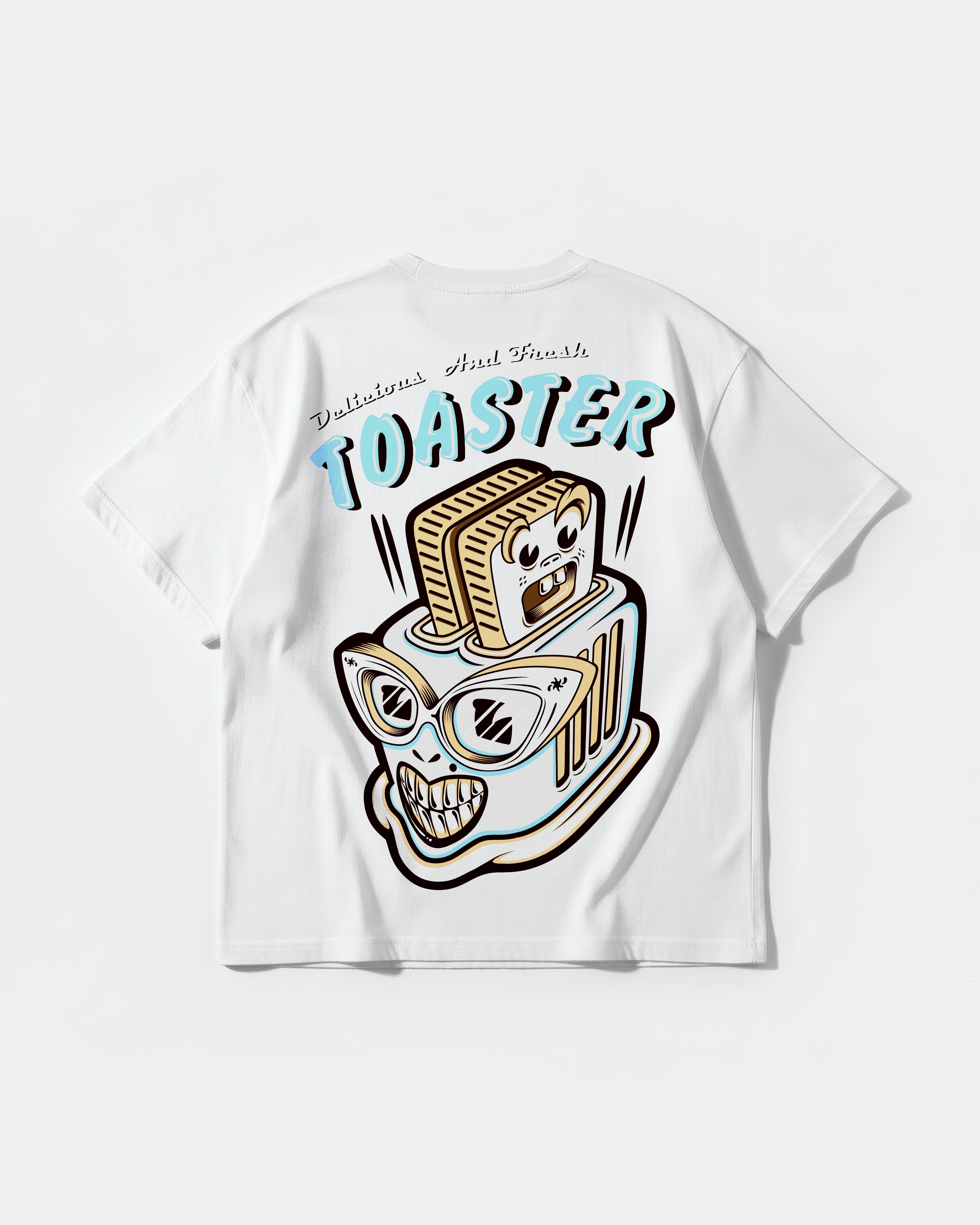 Delicious Toaster Big Back Oversize Basic T-shirt