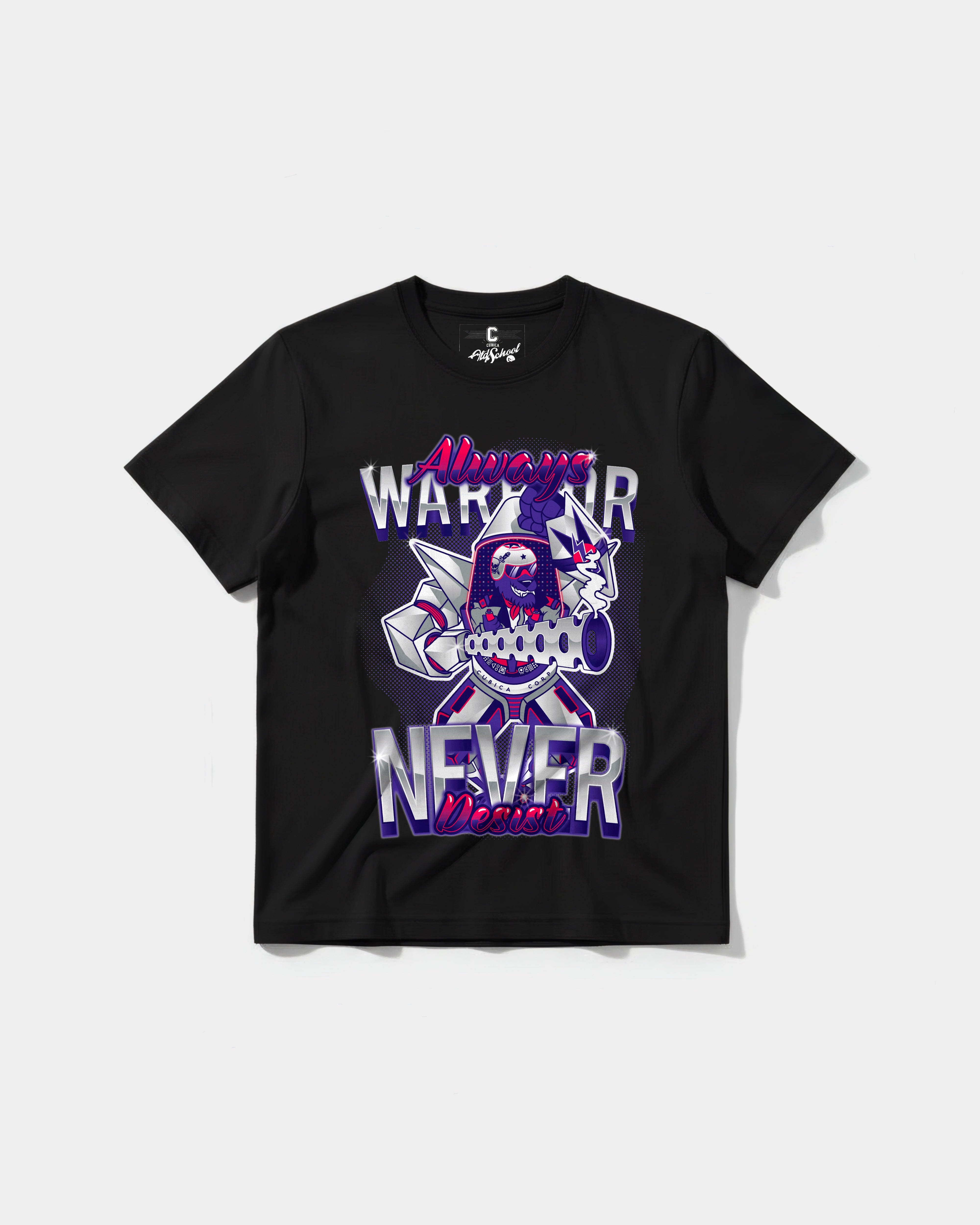 Warrior Big Front Regular Basic T-shirt