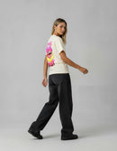 Modelo mide 1,63m y usa talla S