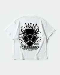 Camiseta Sacred Lunge Big Back Oversize Basic Blanco