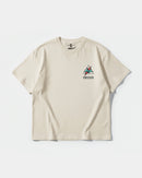 Camiseta Cubica Energia Pocket Front Oversize Basic Beige