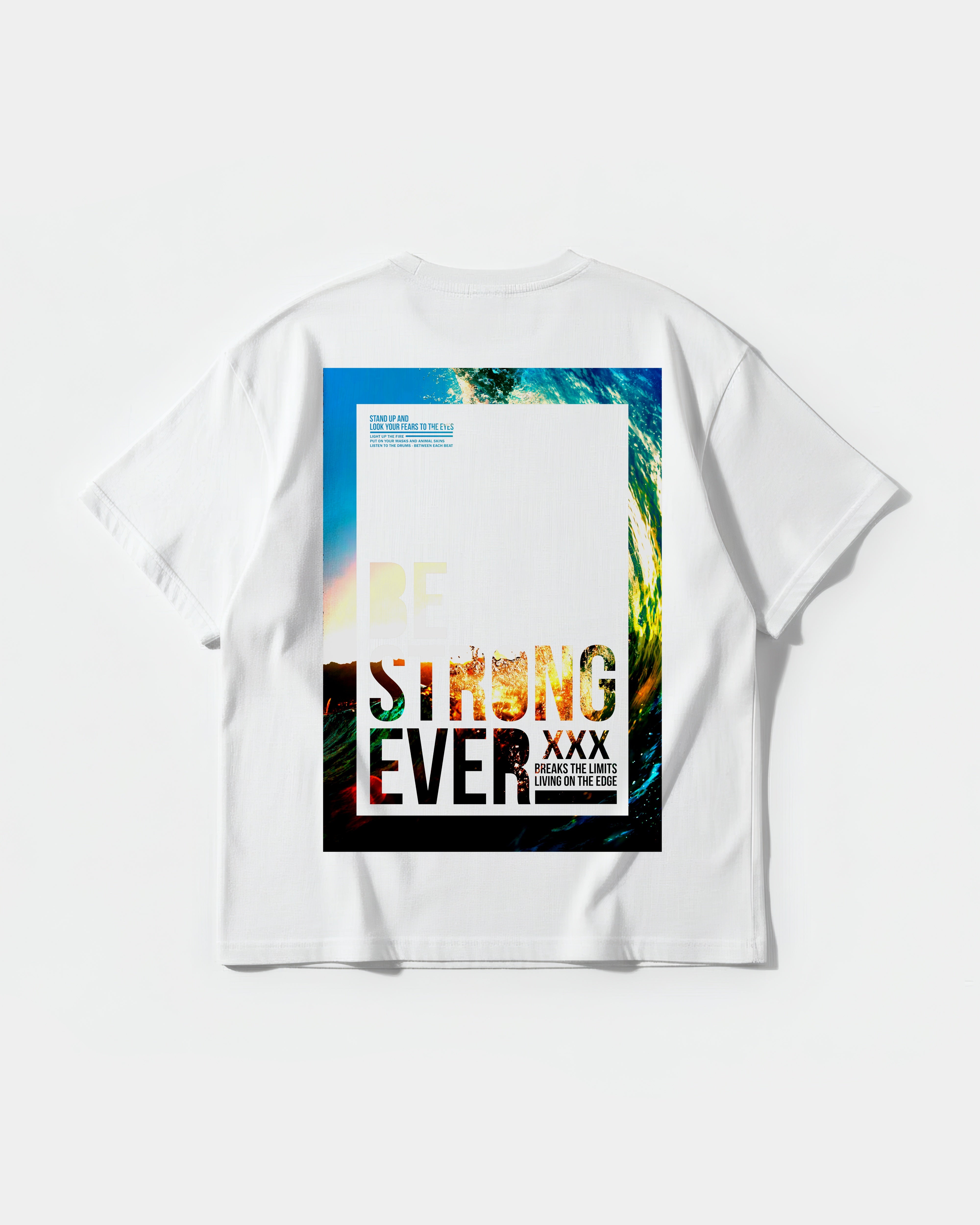 Be Strong Big Back Oversize Basic T-shirt
