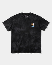 Camiseta Traveling In The Sky Pocket Front Oversize Acid Negro