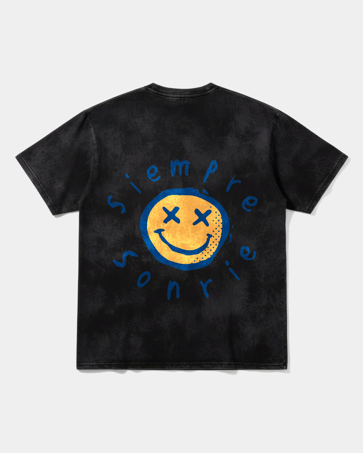 Camiseta Pocket Strong Espalda Sonrie Oversize Acid