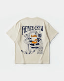 Camiseta Fierce Crew Pocket Front Oversize Basic Beige