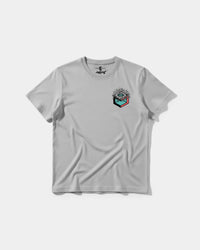 Camiseta Cubo Eyes Pocket Front Regular Basic Gris