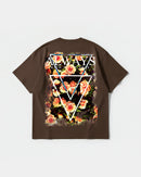 Camiseta Always Free Spirit Big Back Oversize Basic Marron