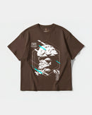 Camiseta Miguel Angel Big Front Oversize Basic Marron