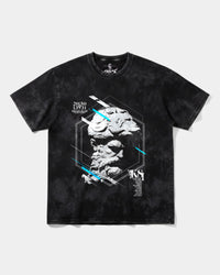 Camiseta Miguel Angel Big Front Oversize Acid Negro