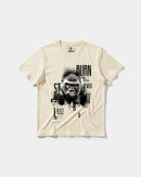 Camiseta Burn Big Front Regular Basic Beige