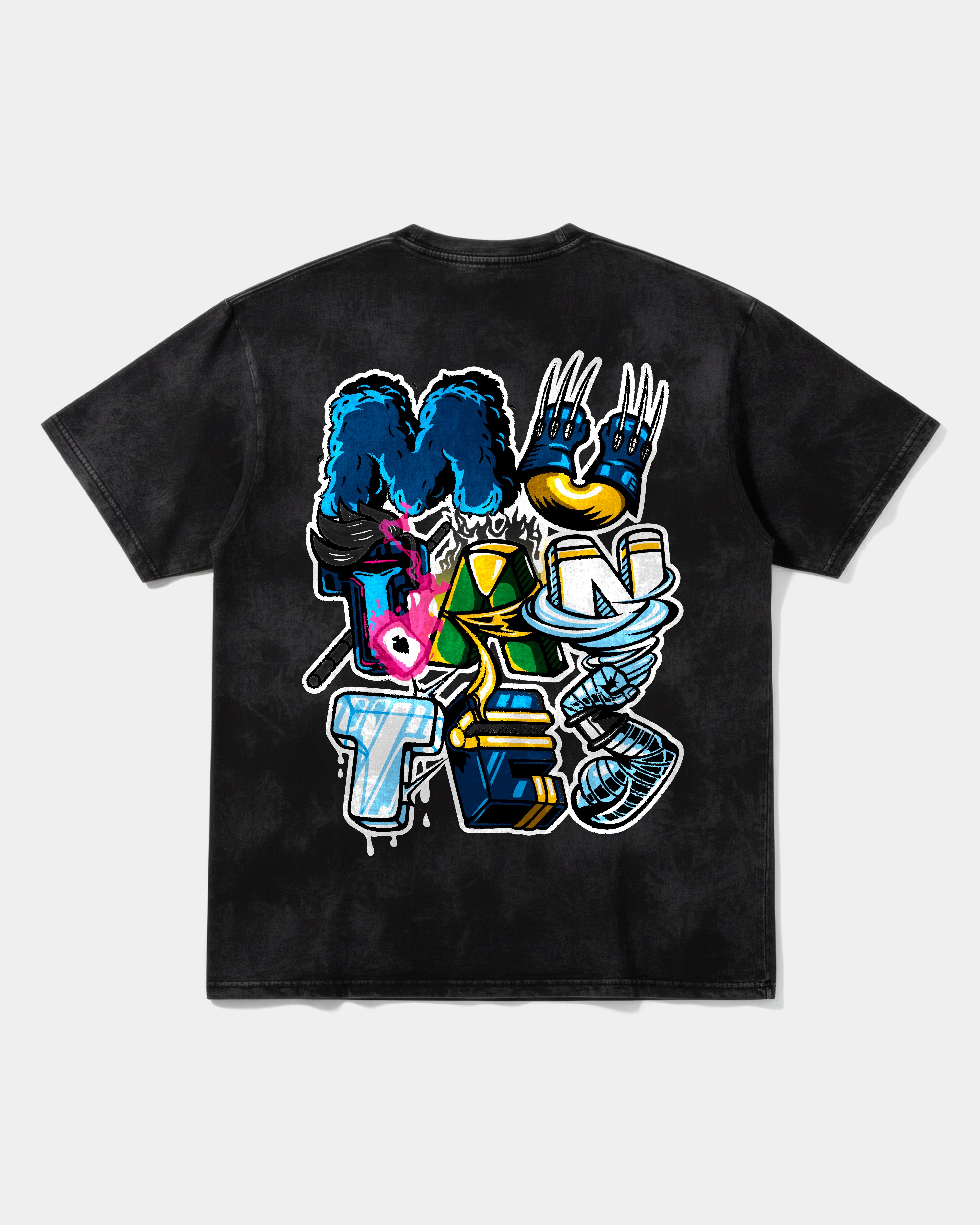 Mutants Big Back Oversize Acid T-shirt