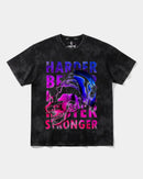 Camiseta Craneos Daft Punk Front Oversize Acid Negro