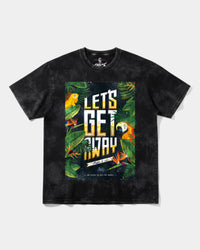 Camiseta Let S Get Away Big Front Oversize Acid Negro