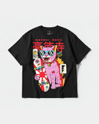 Camiseta Good Lucky Big Oversize Front Basic Negro