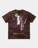 Camiseta Joker Yakuza White Big Back Oversize Acid Marron