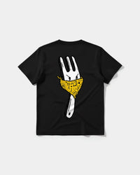 Camiseta Angry Fork Big Back Regular Basic Negro
