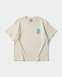 Camiseta Vodka Pocket Front Oversize Basic Beige