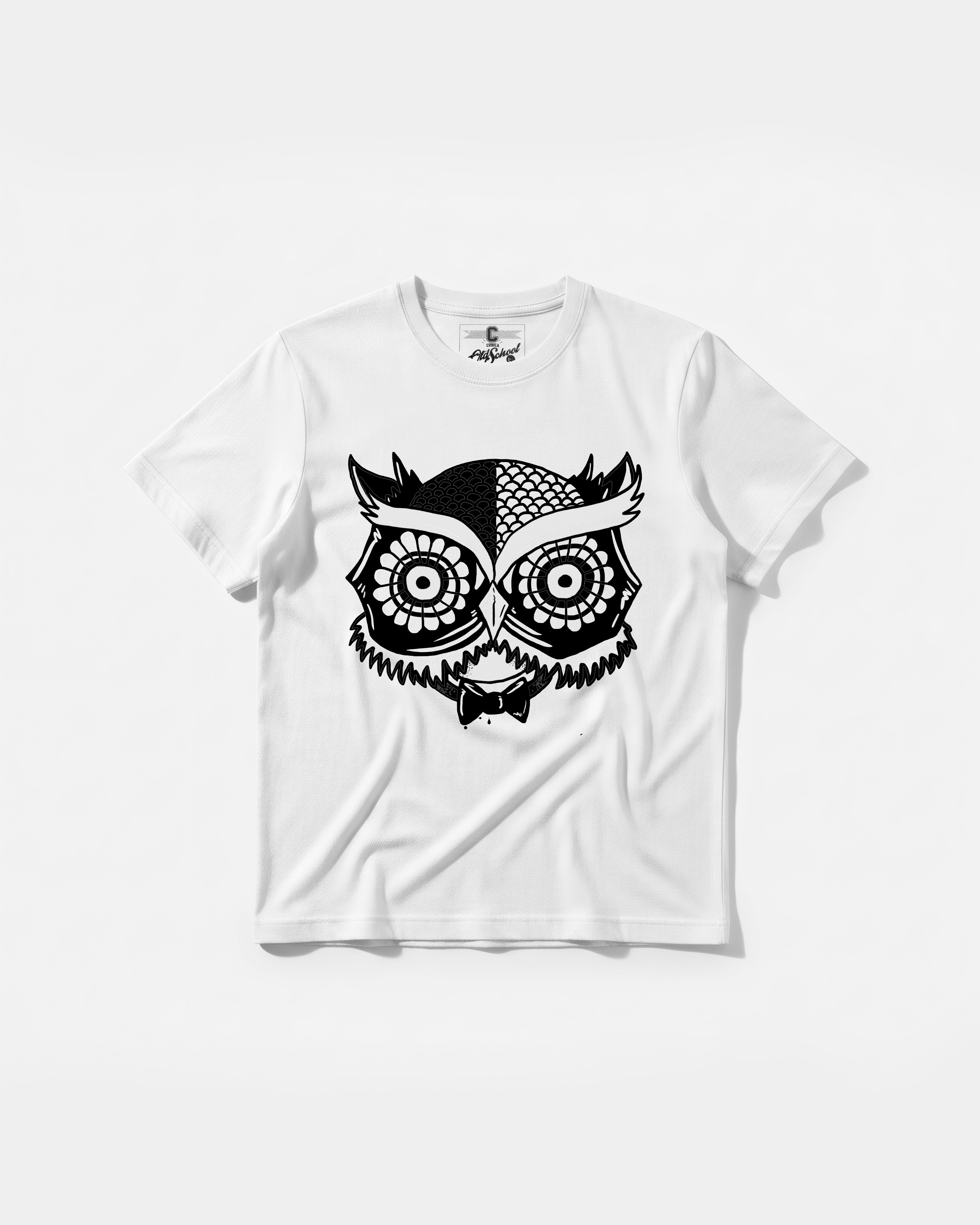 Owl Big Front Regular Basic T-shirt