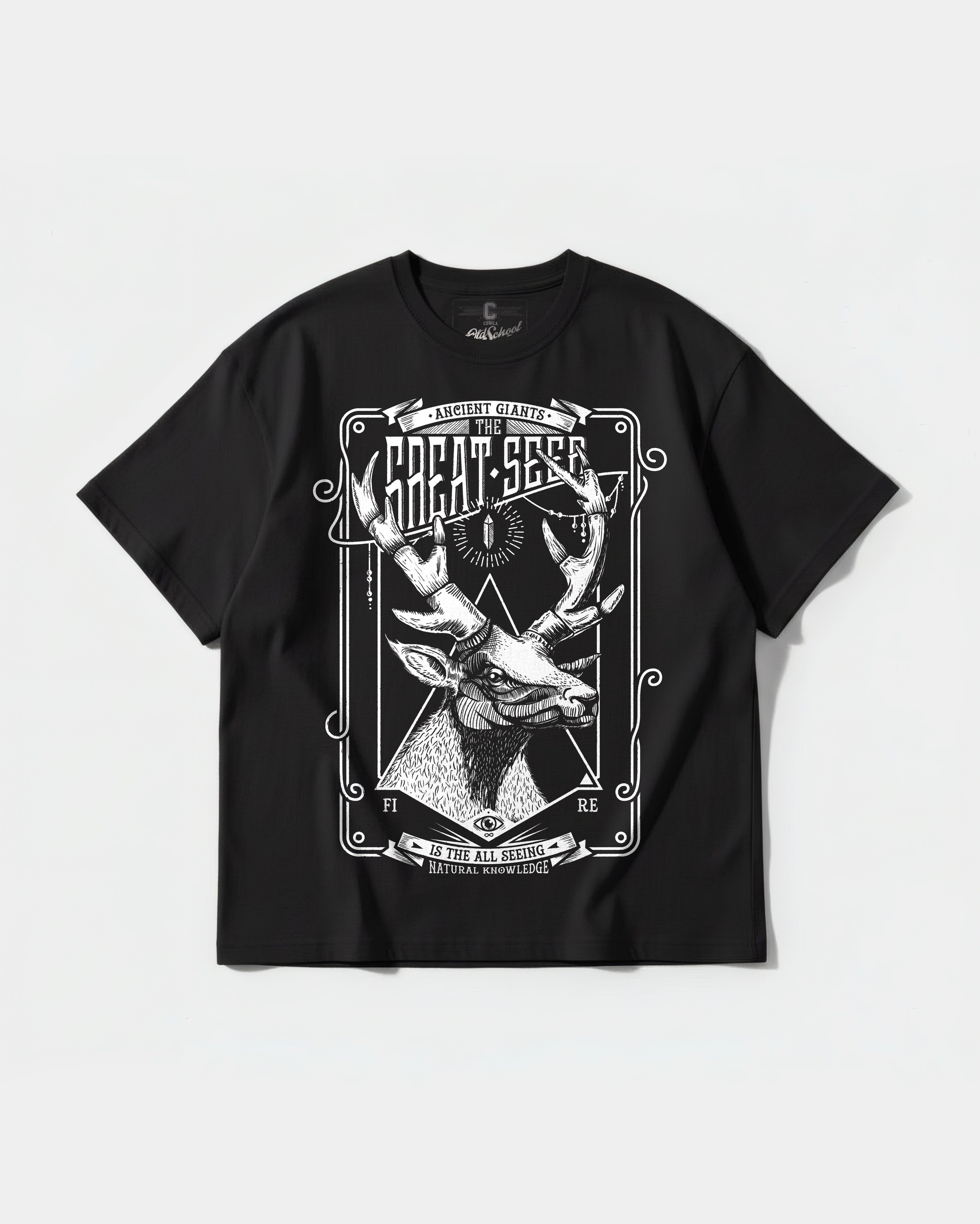 The Seer Big Front Oversize Basic T-shirt