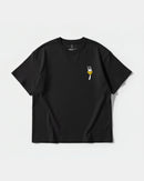 Camiseta Angry Fork Big Front Oversize Basic Negro