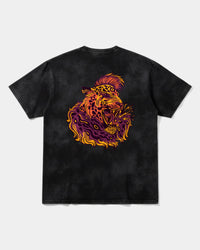 Camiseta Punk Leopard Big Back Oversize Acid Negro
