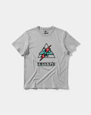 Camiseta Cubica Energia Big Front Regular Basic Gris