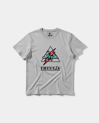 Camiseta Cubica Energia Big Front Regular Basic Gris