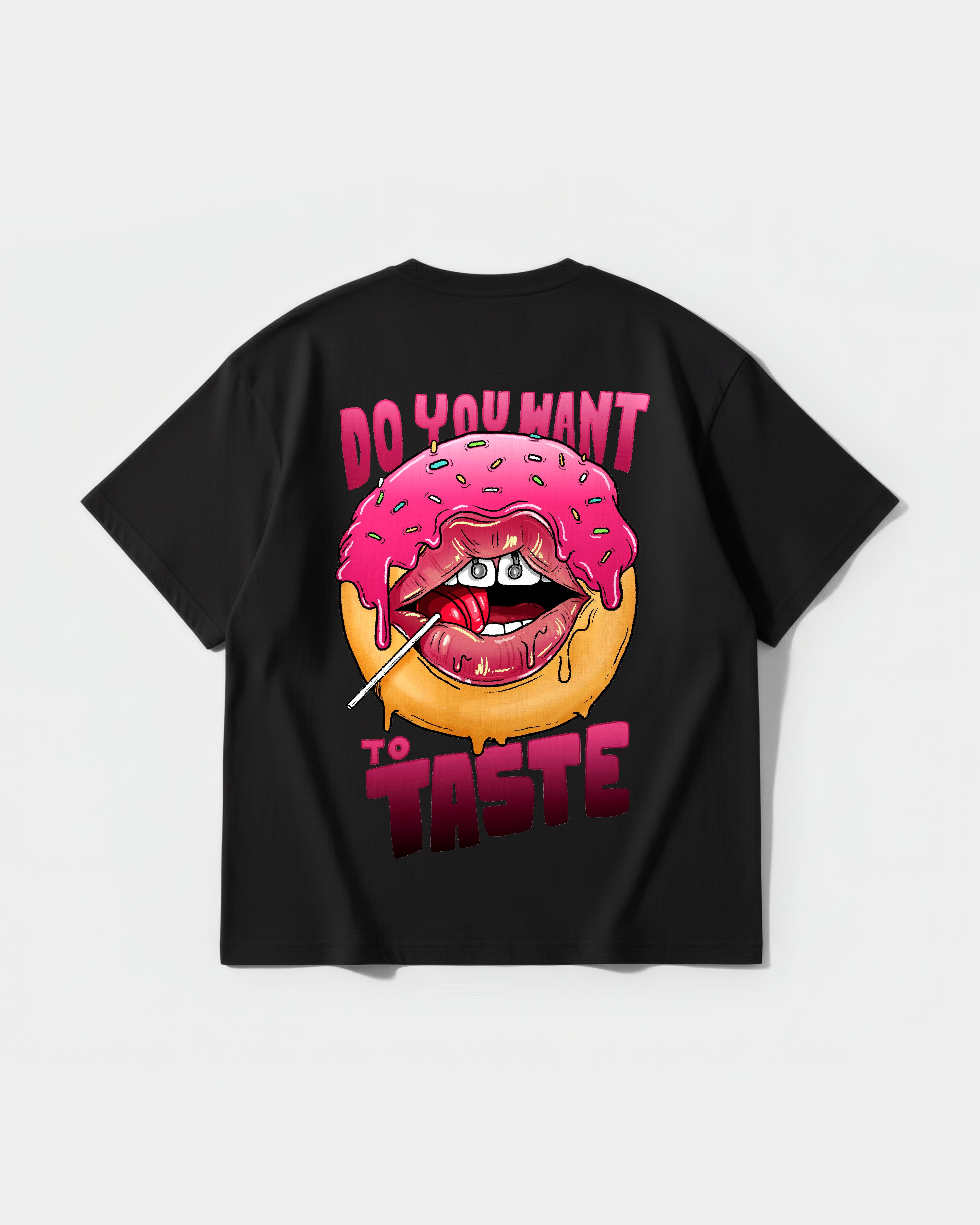 Do You Want Pocket Back Oversize Basic T-shirt