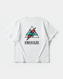 Camiseta Cubica Energia Big Back Oversize Basic Blanco