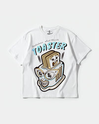 Camiseta Delicious Toaster Big Front Oversize Basic Blanco