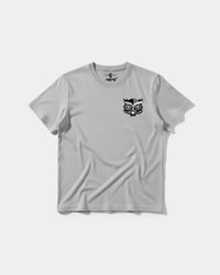 Camiseta Buho Pocket Front Regular Basic Gris