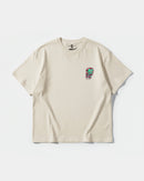Camiseta Beetlejuice Pocket Front Oversize Basic Beige