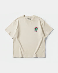 Camiseta Beetlejuice Pocket Front Oversize Basic Beige