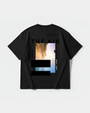 Camiseta Traveling In The Sky Big Back Oversize Basic Negro