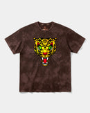 Camiseta Leopard Big Front Oversize Acid Marron