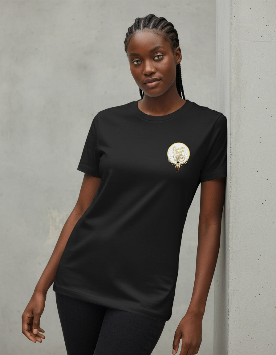 Modelo mide 1,76m y usa talla M